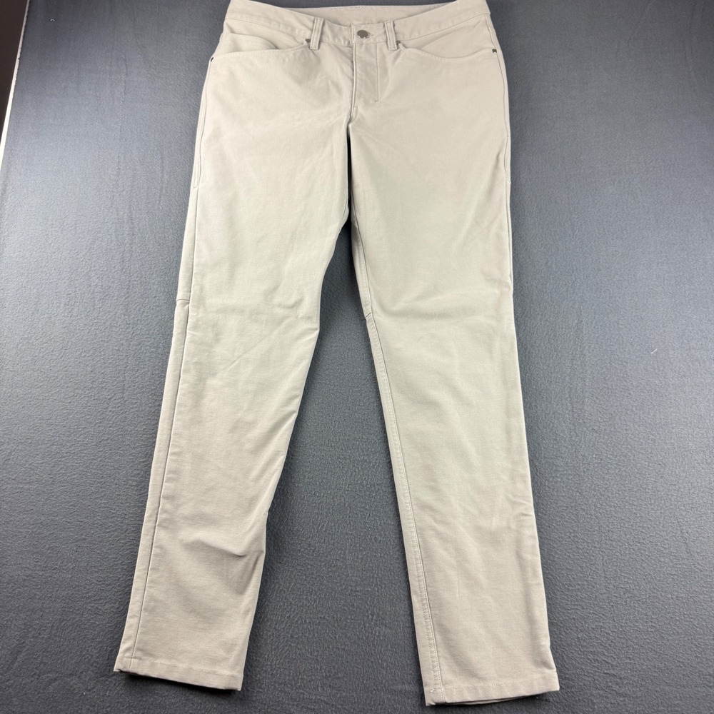 Lululemon ABC Utilitech Pants Men's 32x31 (Fits 33x31) Beige Slim Fit Minimalist